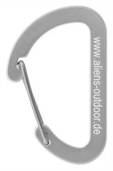 Flat D Micro 4 - Zubehörkarabiner silber
