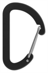 Flat D Micro 4 - Zubehörkarabiner schwarz