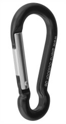 Mini 8 Zubehörkarabiner - Materialkarabiner schwarz/blank