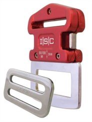 45mm Klick-lock Buckle,Tang & 3-Bar Slide Set - Verschlussschnalle rot