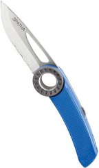 Spatha - Messer zum Einhängen am Karabiner blau