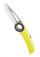 Spatha - Messer zum Einhängen am Karabiner gelb