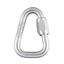 Maillon Delta (10mm, verzinkt) - Schraubglied silber