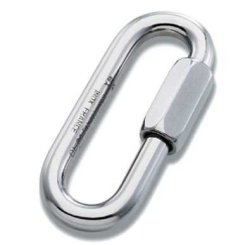 Maillon Oval GO (14 mm, verzinkt) - Schraubglied 