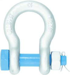 Schäkel, geschweift mit Sicherungsbolzen, US RR-C-271 D 