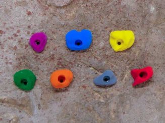 Monkey Klettergriffe "Basic" rot | Einzelgriff