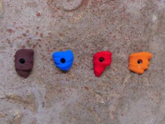 Monkey Klettergriffe "Mushroom" orange | Einzelgriff