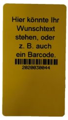 individuelles Seillabel / Seilkennzeichnung für Blacksafe Statikseile / Dynamikseile 