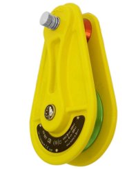 Large Cast Pulley RP057 - Umlenkrolle gelb