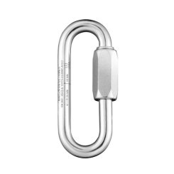 Maillon Oval GO (7mm, verzinkt) - Schraubglied silber