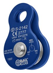 Mini Pulley - Seilrolle / Umlenkrolle blau