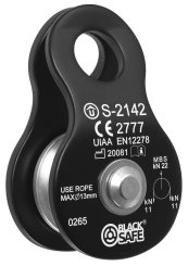 Mini Pulley - Seilrolle / Umlenkrolle schwarz