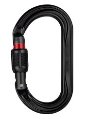 OK - Alukarabiner Screw-Lock | schwarz