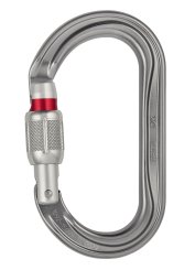 OK - Alukarabiner Screw-Lock | grau