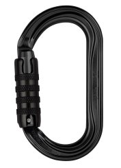 OK - Alukarabiner Tri-Lock | schwarz