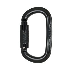 Oval Ozone - Karabiner Twist-Lock | schwarz