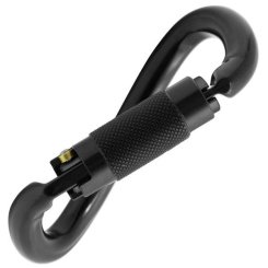 Ovalone DNA - Alukarabiner Tri-Lock | schwarz