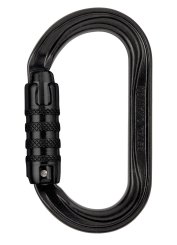 Oxan - Stahlkarabiner Tri-Lock | schwarz