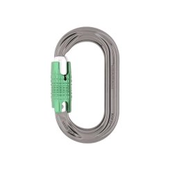 PerfectO - Alukarabiner Tri-Lock | titanium/green