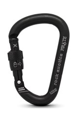 Pirate - Alukarabiner black | Screw-Lock
