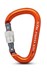 Pirate - Alukarabiner orange | Screw-Lock