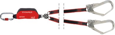 Retexo Gyro Rewind (2x2017 + 0981 / 120-180 cm) - doppeltes Verbindungsmittel mit Falldämpfer 