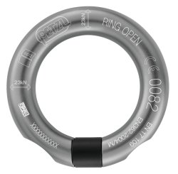 RING OPEN (dunkelgrau) - Richtungsunabhängige, aufschraubbare Öse 