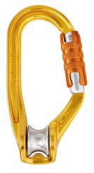 Rollclip A - Alukarabiner mit Seilrolle Tri-Lock