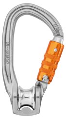 Rollclip Z - Alukarabiner mit Seilrolle Tri-Lock