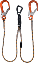 Skysafe ECO-R (FS 90 ALU / STAK TRI) - doppeltes Verbindungsmittel mit Bandfalldämpfer 1,5 Meter