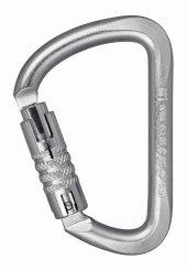 Stahlkarabiner D - Karabiner Tri-Lock | silber