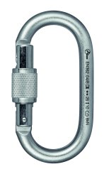 Total Oval - Stahlkarabiner Screw-Lock | silber
