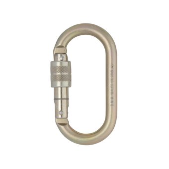 10mm Steel Oval - Karabiner Screw-Lock
