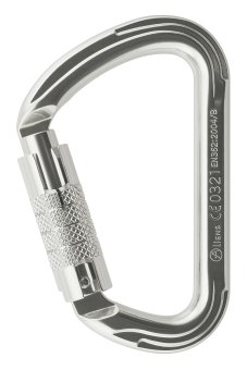 Big D Connector - Alukarabiner Tri-Lock | silber