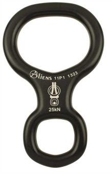 Abseilachter Aliens Small schwarz