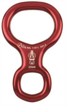 Abseilachter Aliens Small rot