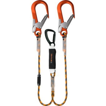 BFD Y SK 12 (FS 90 ALU / STAK TRI) - doppeltes Verbindungsmittel mit Bandfalldämpfer 1,5 Meter