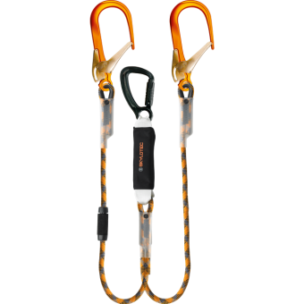 BFD Y SK 12 (FS 110 ALU / STAK TRI) - doppeltes Verbindungsmittel mit Bandfalldämpfer 