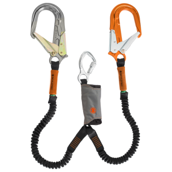 Skysafe Pro Flex Y (FS 64 ALU / KOBRA AL TRI) - doppeltes Verbindungsmittel mit Falldämpfer 