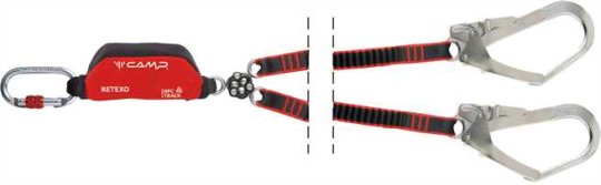 Retexo Gyro Rewind (2x2017 + 0981 / 120-180 cm) - doppeltes Verbindungsmittel mit Falldämpfer 