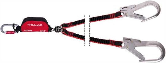 Retexo Gyro Rewind (2125 + 2x 0984 / 100-140 cm) - doppeltes Verbindungsmittel mit Falldämpfer 