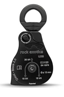 Omni Block 2.0" - Umlenkrolle mit integriertem Wirbel black | single