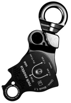 Omni Block 1.1" - Umlenkrolle mit integriertem Wirbel black | single