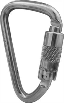 KH202 Stainless Klettersteig - Stahlkarabiner Twist-Lock