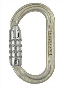 Oxan - Stahlkarabiner Tri-Lock | grau