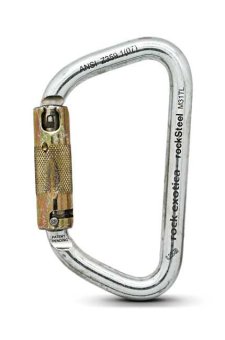rockSteel - Karabiner clear | Automatik-Lock
