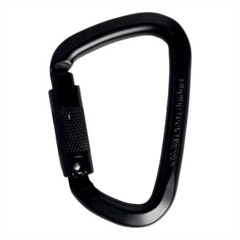 D Steel Connector - Stahlkarabiner Tri-Lock | schwarz