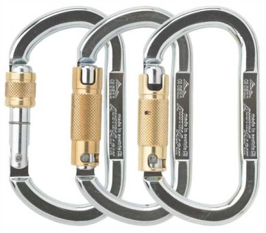 ASYMM OVAL XL - Stahlkarabiner 