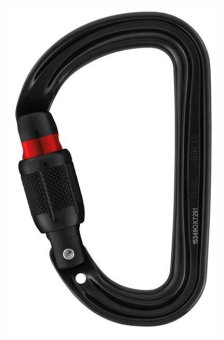 Sm'D - Alukarabiner Screw-Lock | schwarz