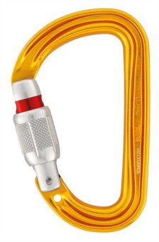 Sm'D - Alukarabiner Screw-Lock | gelb